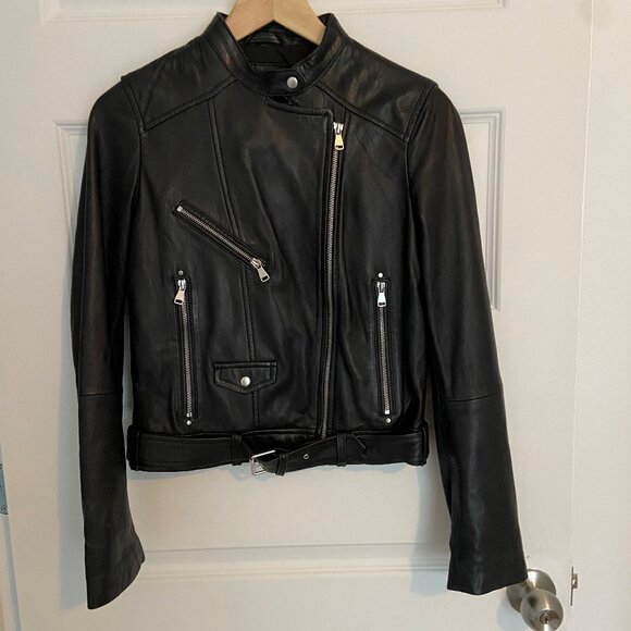 Zara Trafaluc TRF - Gernuie Leather Jacket - Women’s Medium - Picture 1 of 7